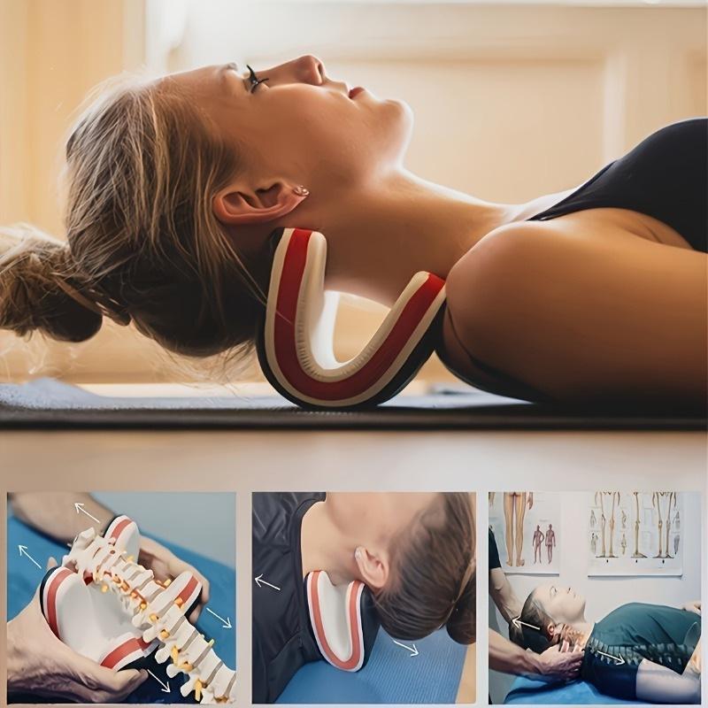 Neck Traction Pillow - 1 Buah Bantal Traksi Ortopedi Peregangan