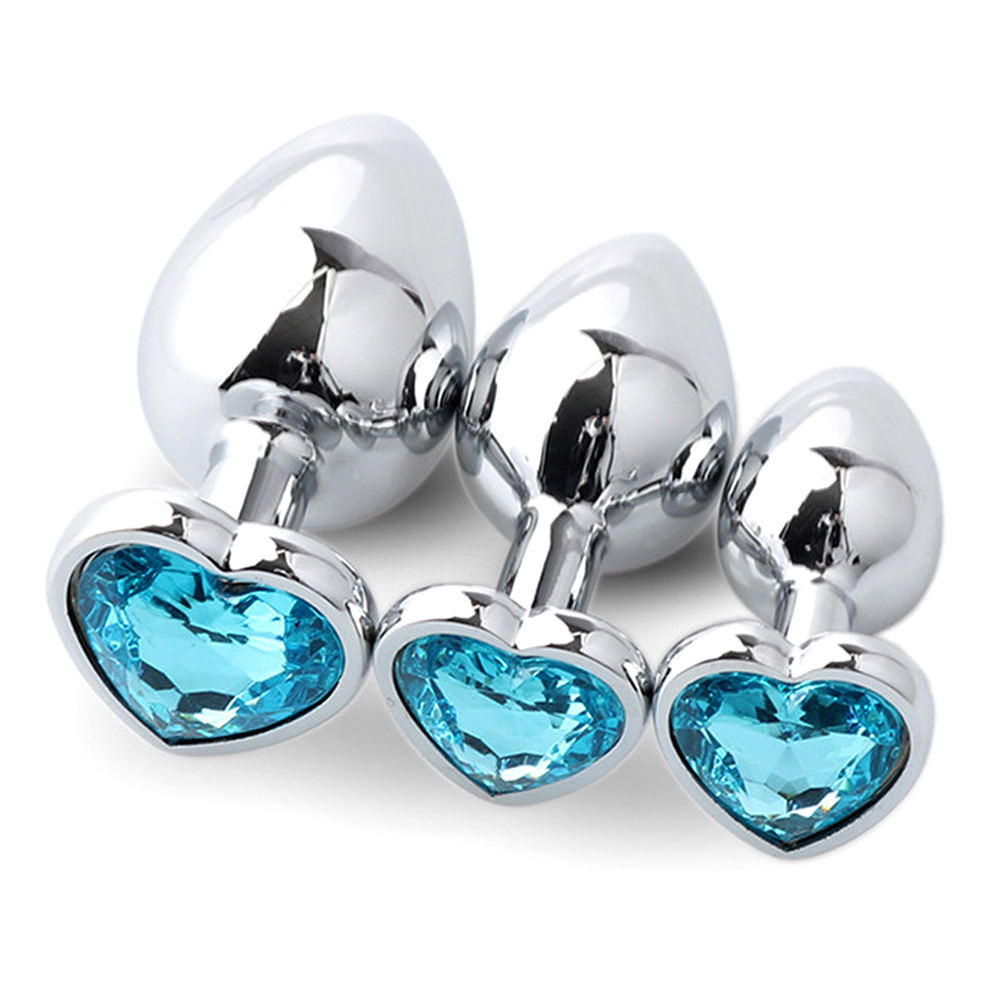 Health With Wellness - 3PCS Anal Plug Logam untuk Pasangan,