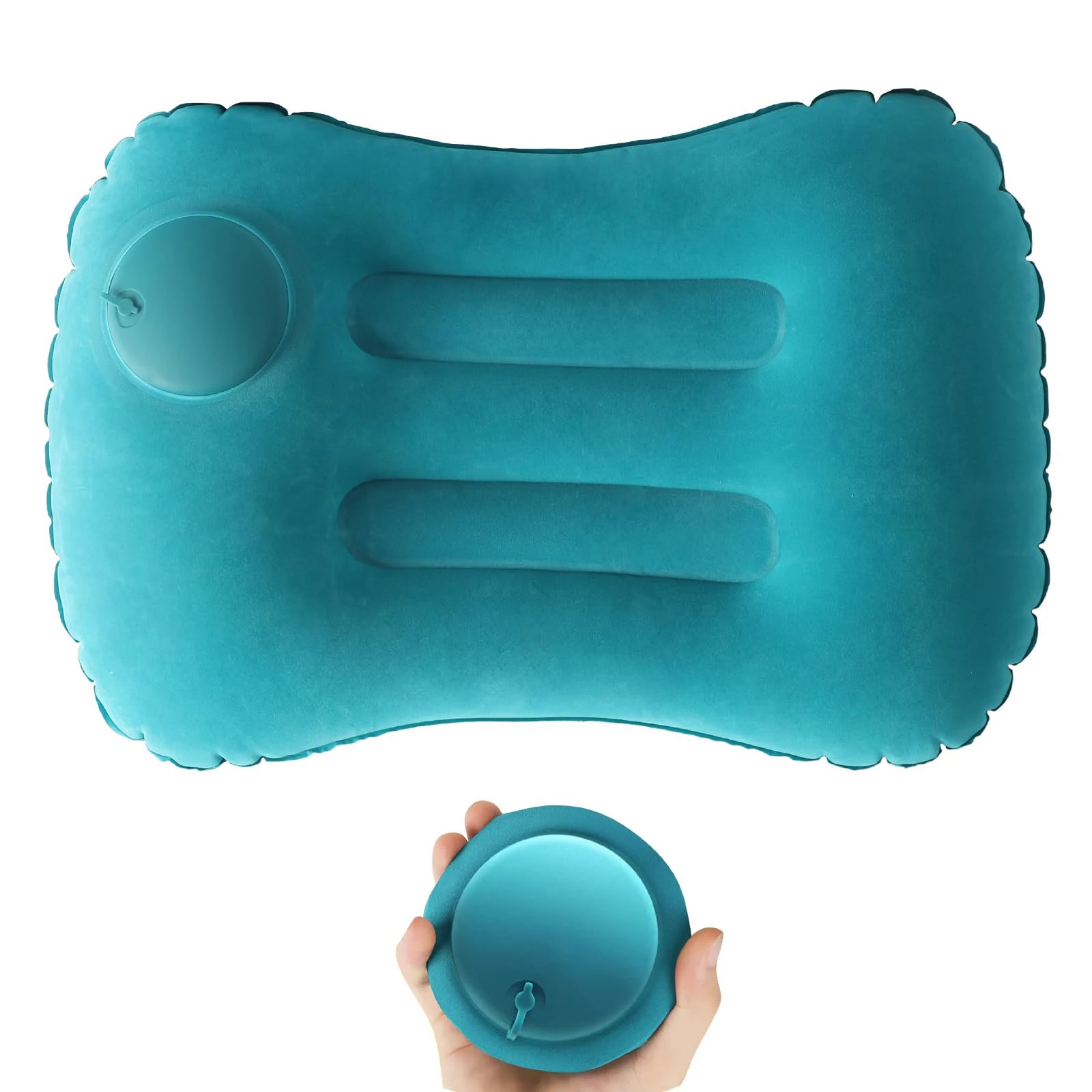 Neck Traction Pillow - Bantal tiup portabel nyaman, bantal berkemah,