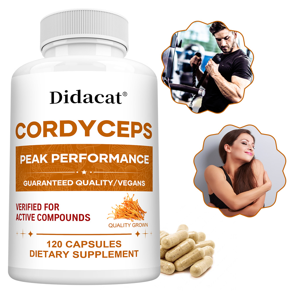 Health With Wellness - Kapsul Jamur Cordyceps 1000mg, Suplemen Kesehatan