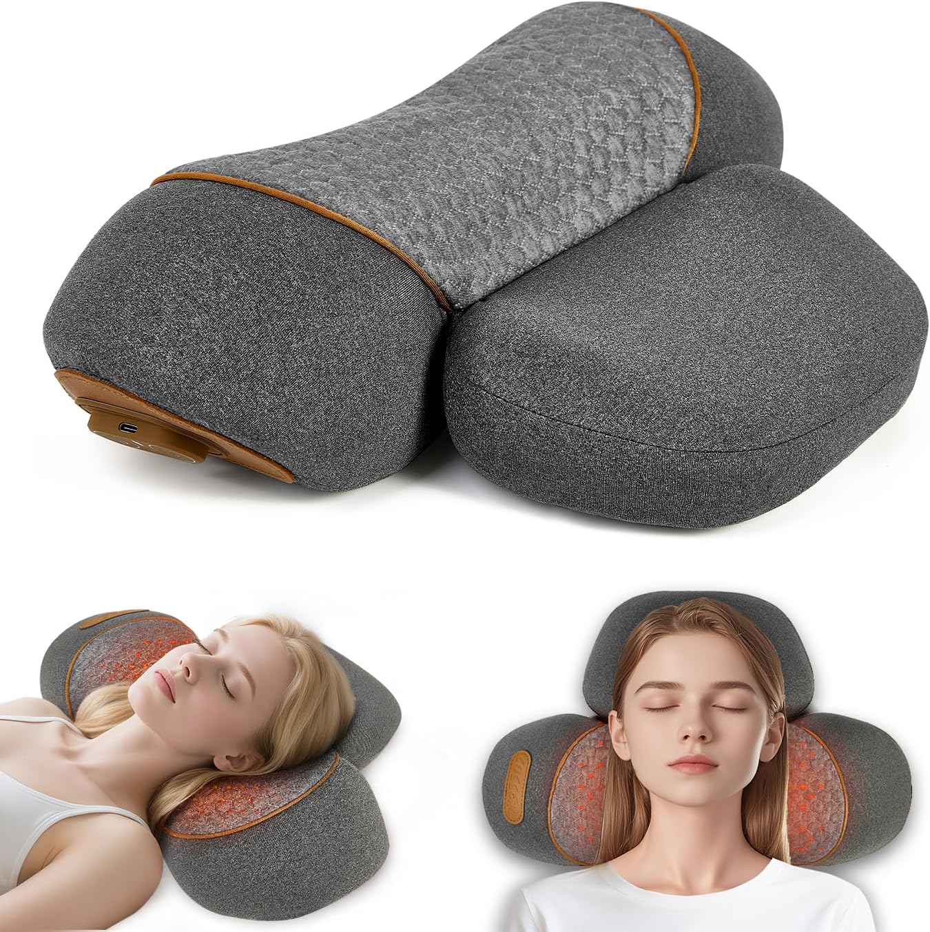 Bantal Pijat Leher 3-in-1 deng - Neck Traction Pillow ulasan dan harga