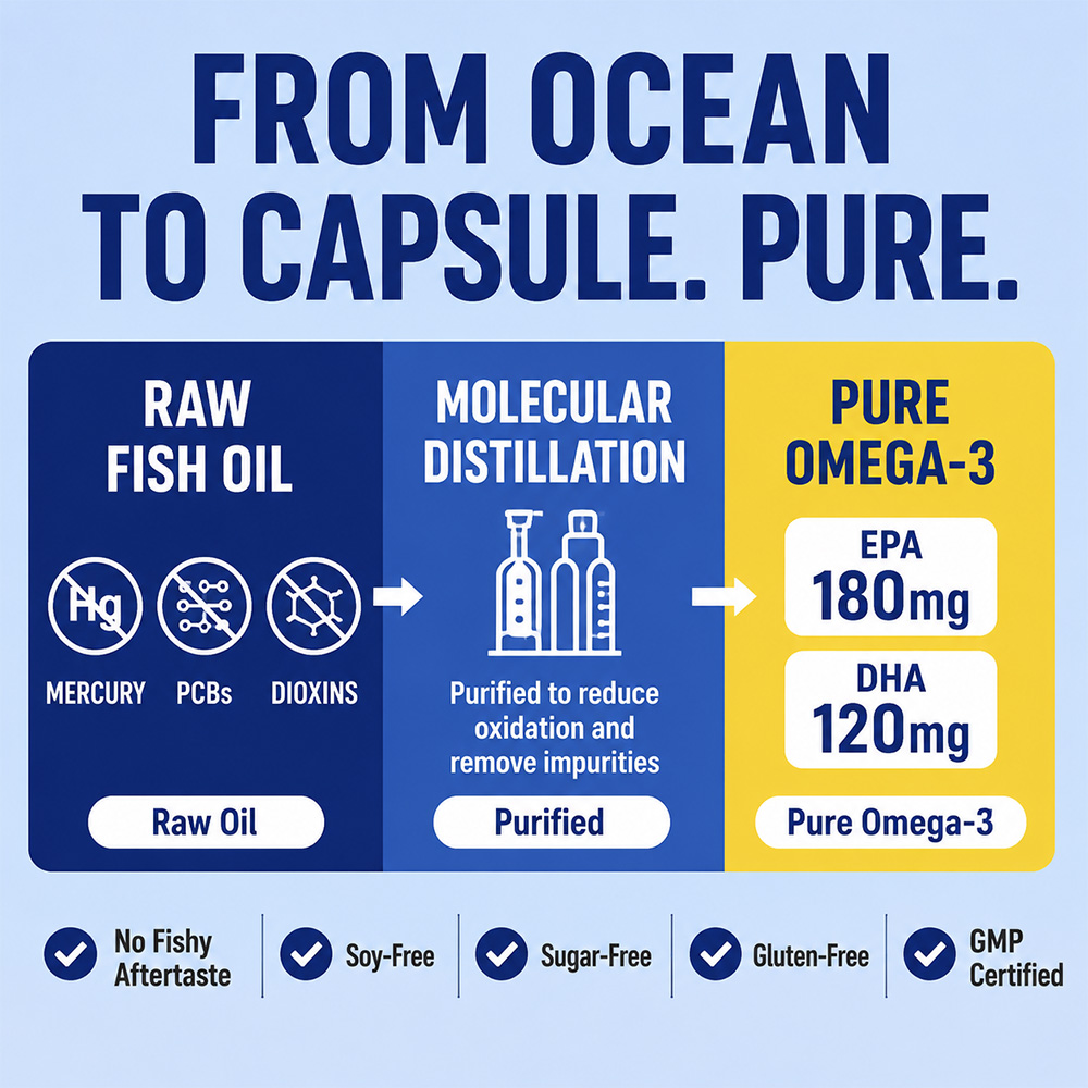 Minyak Ikan Omega 3 Laut Dalam - Health With Wellness ulasan dan harga